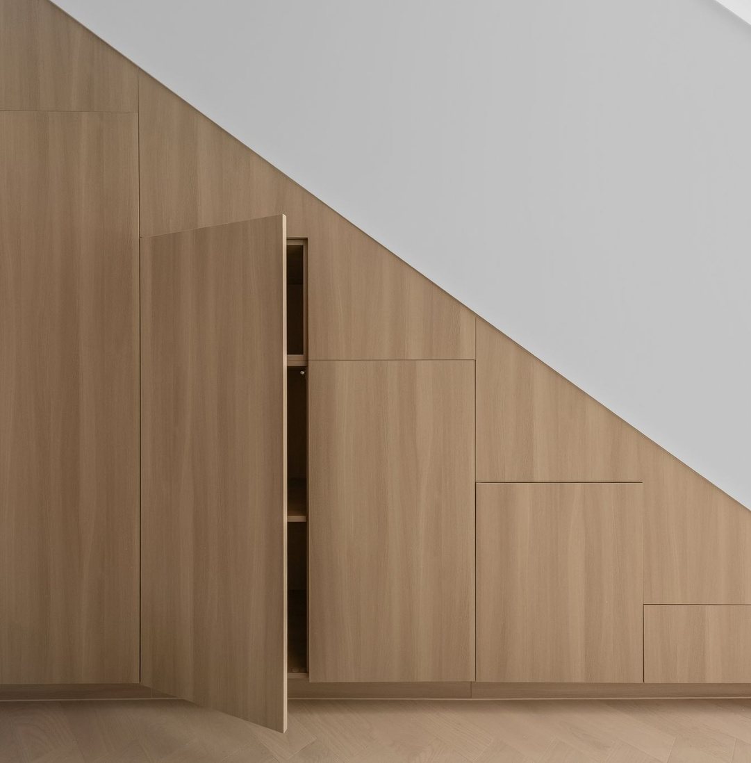 Storage worked into the stair